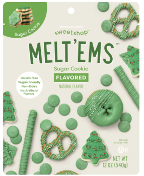 SWEETSHOP Melt'ems 'Sugar Cookie' Flavored Chips, Backchips Glutenfrei 340gr
